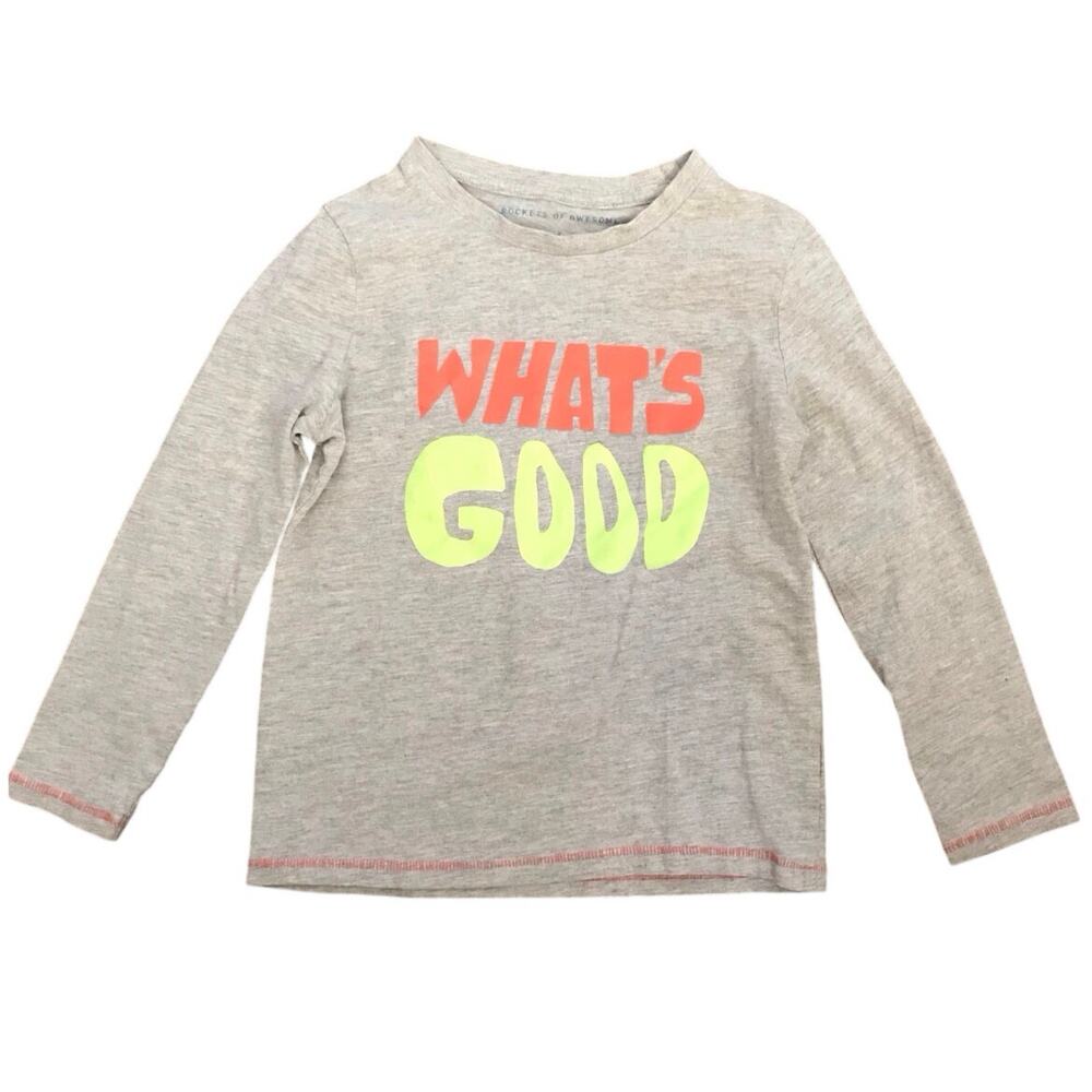 Rockets of Awesome "Whats Good" Long Sleeve Shirt Size 6